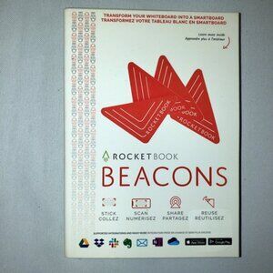Rocketbook Beacons Smart Stickers for Whiteboards Set of 4 triangle stickers NEW
